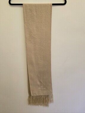 3/$30 Alpaca Camargo Beige Alpaca-Blend Fringe Scarf